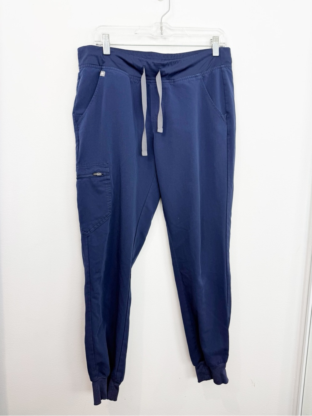 Figs Womens Zamora Scrub Jogger Pants Navy Blue Size Medium
